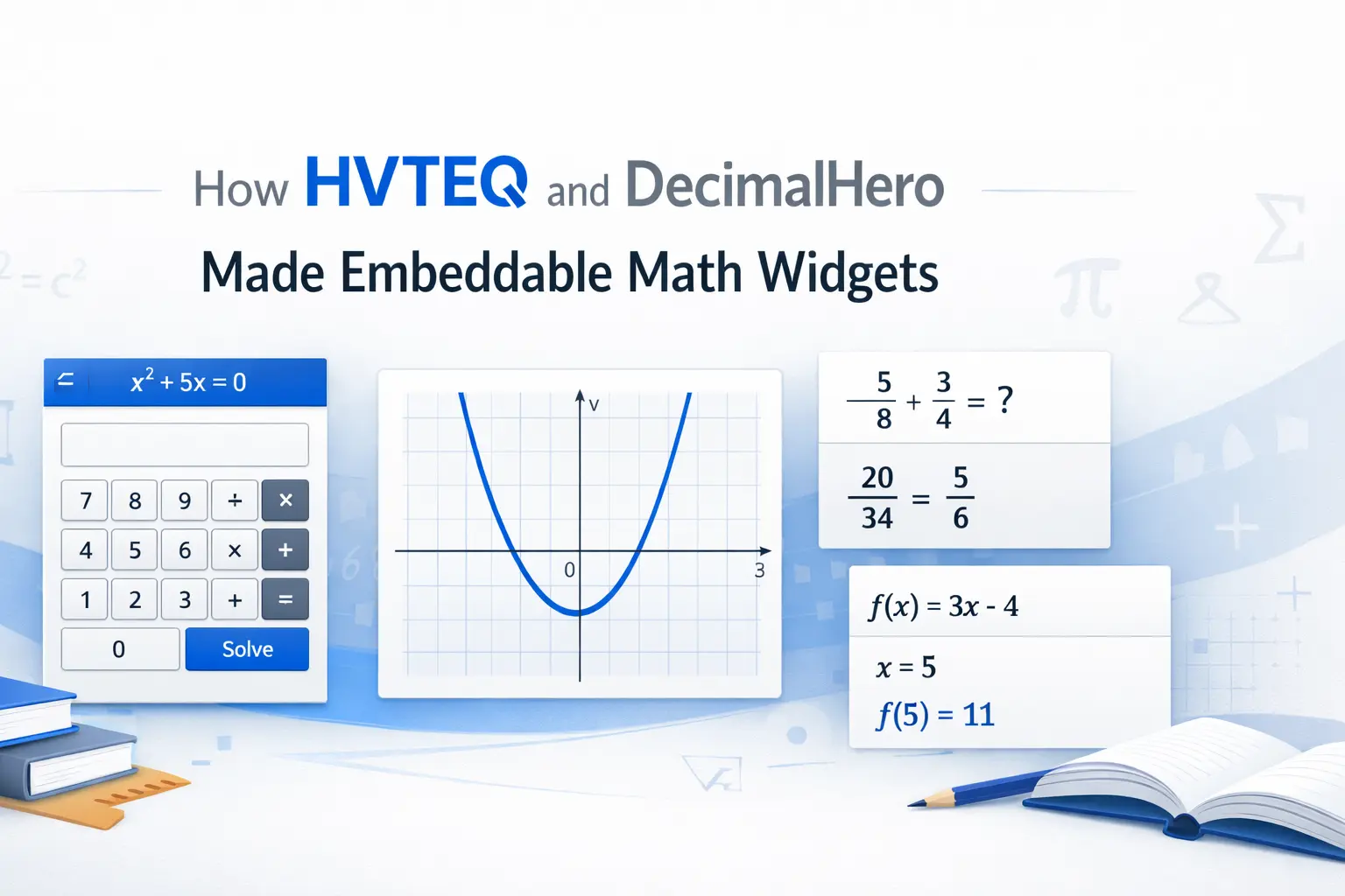 How HVTEQ and DecimalHero Made Embeddable Math Widgets